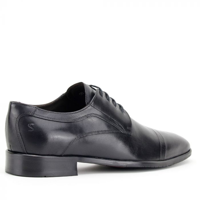 Sapato Masculino Scatamacchia Derby Em Couro 50308 Preto