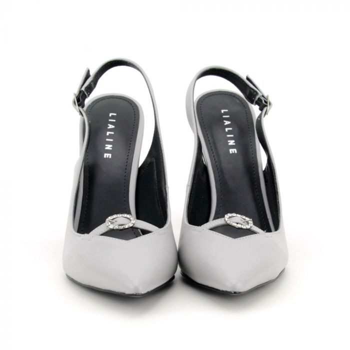 Sapato Feminino Chanel Em Couro Lia Line Cinza 231071647 Sapato Feminino Chanel Em Couro Lia Line Cinza 231071647