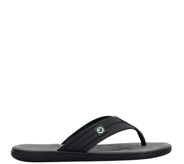 Chinelo De Dedo Cartago Malta Preto/ Cinza