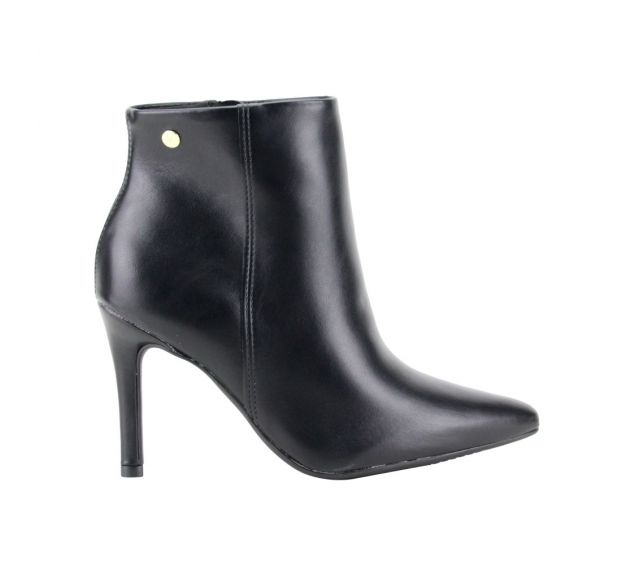 Bota Feminina Cano Curto Salto Fino Vizzano Preto 3049219