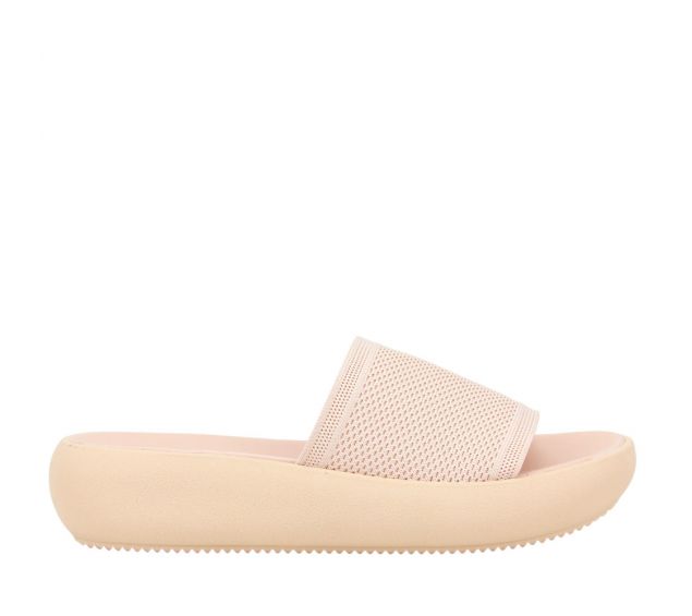 Chinelo Feminino Usaflex Slide Ai0501 Bege