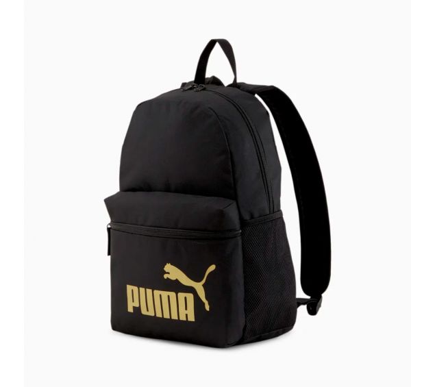 Mochila Puma Phase Backpack Preto/Ouro