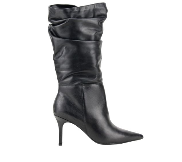 Bota Feminina Lia Line Slouch Cano Médio 199571162 Preto