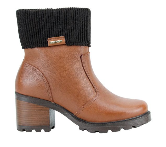 Bota Coturno Feminina Pegada Couro 281328 Terracota