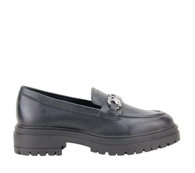 Loafer Feminino Bottero Tratorado Couro 342203 Preto