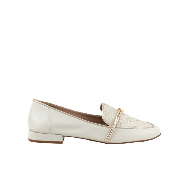 Sapato Feminino Loafer Luz Da Lua Panna 60340008