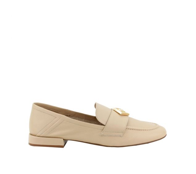 Sapato Feminino Loafer Luz Da Lua Saara Latte 60340011