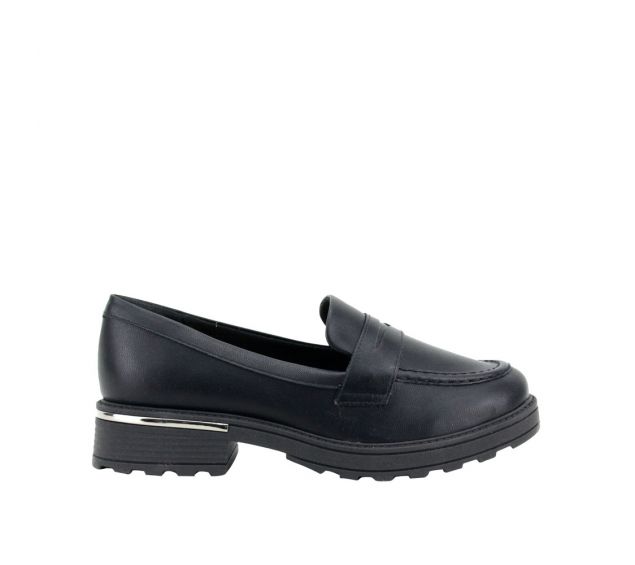 Sapato Feminino Mocassim Tratorado Piccadilly Preto 735027