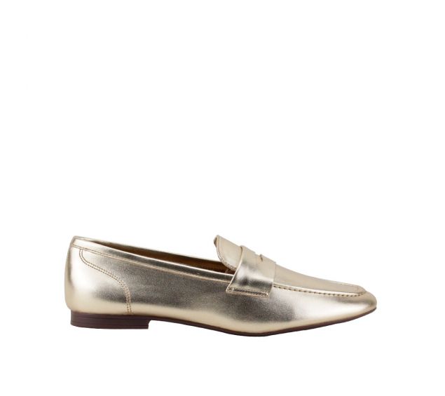 Sapato Feminino Mocassim Anacapri Dourado C305830001