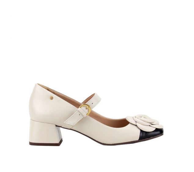 Sapato Feminino Boneca Solis Off White - Preto 1435a6877