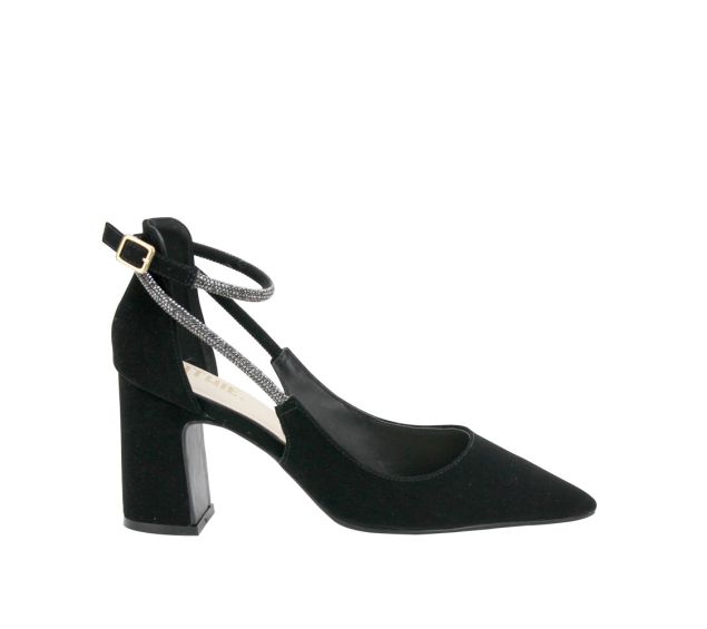 Sapato Feminino Ithie Nobuck Preto T7021-204