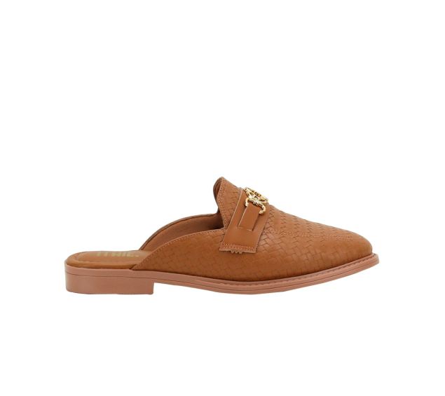 Mule Feminino Ithie Tresse Canela T1610041