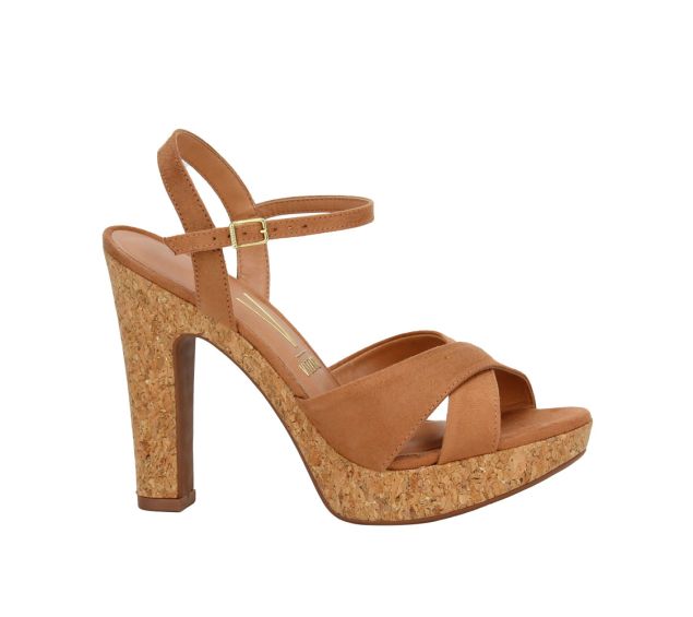 Sandália Feminina Vizzano Meia Pata Camel 6292280