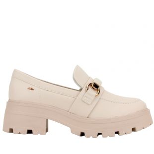 Sapato Feminino Dakota Oxford Tratorado Off White