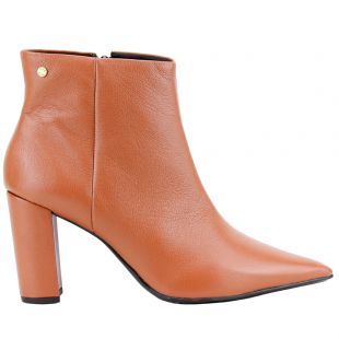 Bota Feminina Parô Salto Bloco Couro 1420b5682 Caramelo