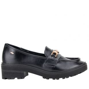 Sapato Feminino Dakota Loafer Tratorado G6052 Preto