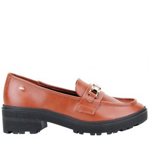 Sapato Feminino Dakota Loafer Tratorado G6052 Conhaque