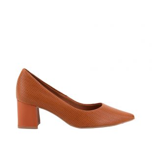 Sapato Feminino Scarpin Em Couro Bottero Canela 354901