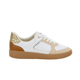 Tênis Feminino Piccadilly Glitter Branco Neve/ Nude 985020
