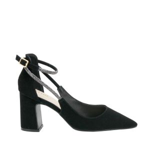 Sapato Feminino Ithie Nobuck Preto T7021-204