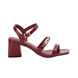 Sandália Feminina Salto Bloco Via Marte Malbec 264008