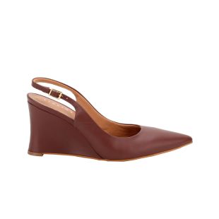 Sapato Feminino Scarpin Anabela Lia Line Marrom 240972159