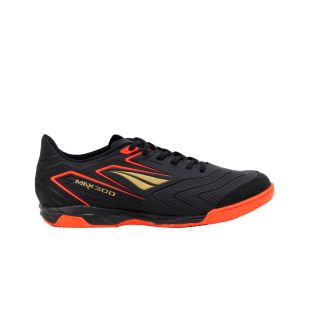Chuteira Futsal Penalty Max 300 Preto/ Coral/ Dourado 124282