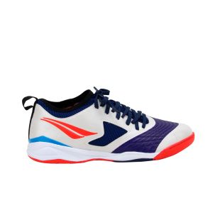 Chuteira Futsal Penalty Max 1000 Ecoknit Branco/ Coral/ Azul 124223