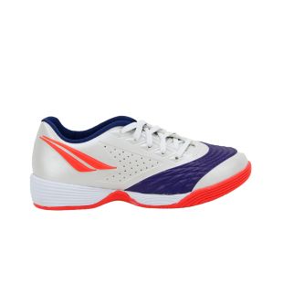 Chuteira Futsal Penalty Max 200 Kids Branco/ Coral/ Azul