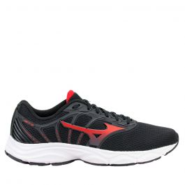 Tenis Masculino Mizuno Jet 6 Preto Vermelho